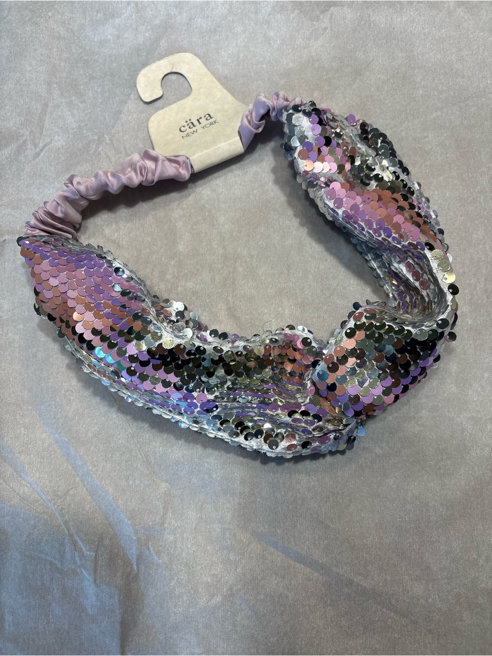 6/$20 CARA Lavender Sequin Twist Headband NWT